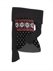 Christmas Snowflake Pattern Off The Shoulder Top -  