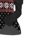 Christmas Snowflake Pattern Off The Shoulder Top -  