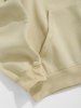 Quarter Zip ALASKA Graphic Fleece Thermal Lined Front Pocket Vintage Pullover Sweatshirt -  