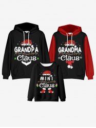 Kids Christmas Hat Letters Printed Graphic Sweatshirt -  