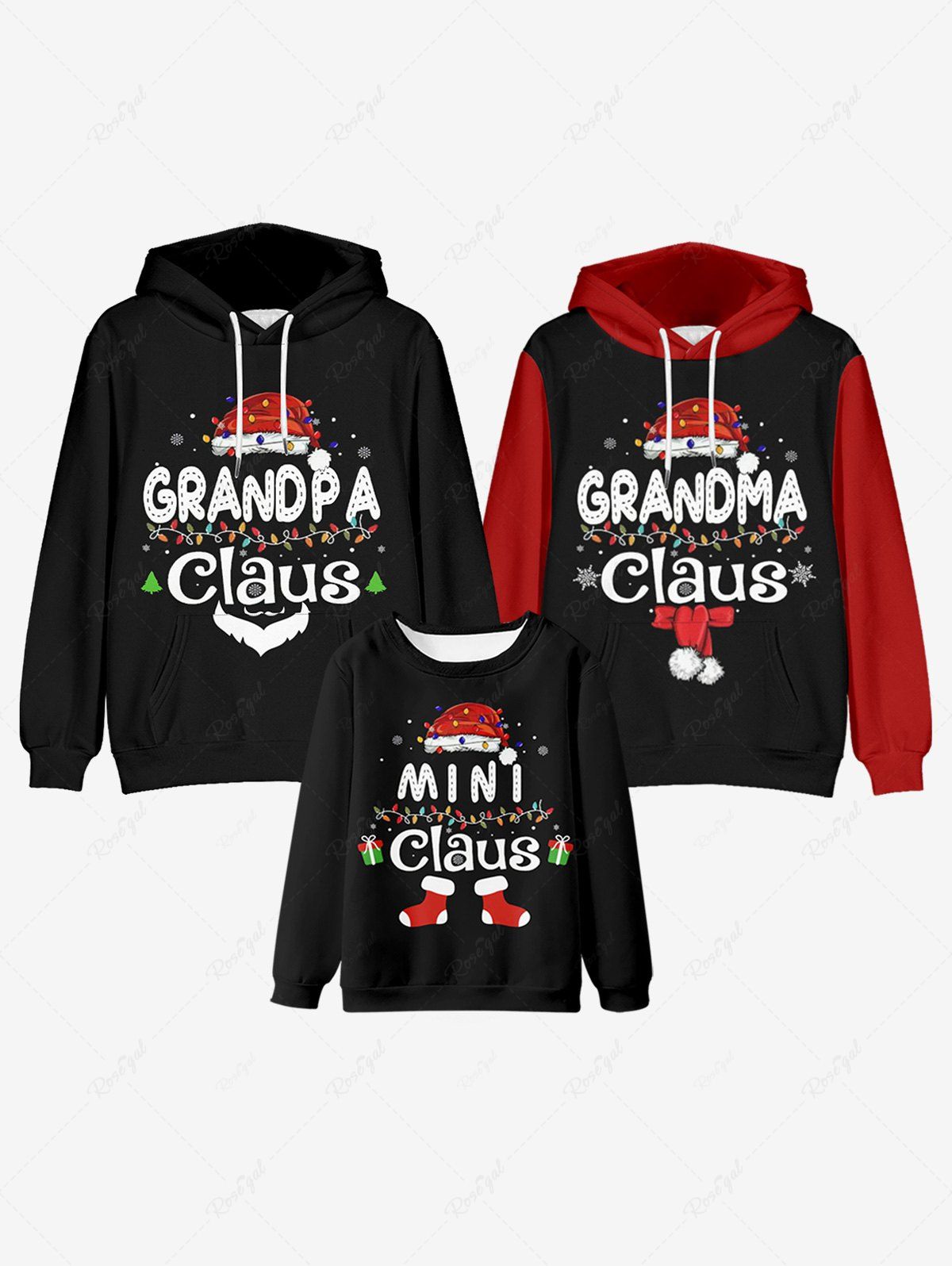 Buy Kids Christmas Hat Letters Printed Graphic Sweatshirt  