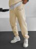 Pantalon de Jogging Sport Doublure en Molleton à Cordon Motif Lettre C'EST LA VIE PARIS - café lumière S
