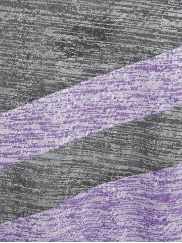 Plus Size Hooded Space Dye Colorblock Tee