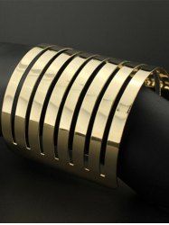 Multilayer Cut Out Open Bangle Jewelry Cuff Bracelet -  