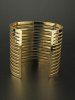 Multilayer Cut Out Open Bangle Jewelry Cuff Bracelet -  