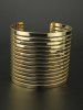 Multilayer Cut Out Open Bangle Jewelry Cuff Bracelet -  