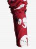 Plus Size Christmas Snowman Curved Hem Tunic Tee -  