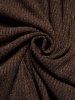 Crossover Bowknot Tied Back Long Sleeve Cropped Top And Elastic A Line Midi Skirt Knitted Outfit -  