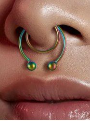 Stainless Steel Nose Clip U-Shape Non Perforated Nose Ring -  