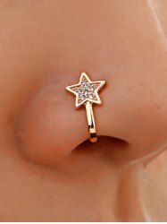 Faux Star Nose Ring Non Piercing Clip On Nose Ring -  