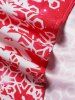 Mini Robe Ligne A Flocon de Neige à Epaule Dénudée à Taille Haute à Lacets - Rouge M