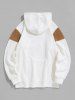PARIS Terry Embroidered Fuzzy Polar Fleece Hoodie -  