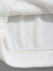 PARIS Terry Embroidered Fuzzy Polar Fleece Hoodie -  