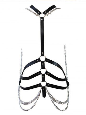 Gothic Punk PU Leather Harness Belt Body Chains