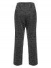 Plus Size Square Neck Knitted Cropped T-shirt and Pants Pajamas Set -  
