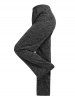 Plus Size Square Neck Knitted Cropped T-shirt and Pants Pajamas Set -  