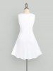 Plus Size Solid Casual Tank Dress -  