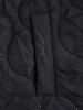 Plus Size Faux Fur Panel Elastic Waisted Hooded Quilted Jacket -  