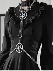 Gothic PU Leather Harness Waist Body Chain -  