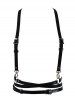 Gothic PU Leather Straps Harness Body Chain -  