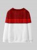 Sweat-shirt à Imprimé Renne de Noël 3D pour Enfants - Rouge 140