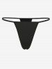Plus Size & Curve Mesh See Thru Lingerie Sexy Babydoll and T-back Set -  