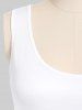 Plus Size Basic Solid Color Knee Length Flare Dress -  