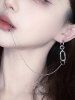 1PC No Piercing Fake Lip Ring Long Chain Lip Clip Earring -  
