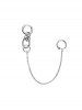 1PC No Piercing Fake Lip Ring Long Chain Lip Clip Earring -  