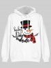 Kids Snowflake Letter Print Christmas Hoodie -  