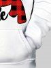 Kids Snowflake Letter Print Christmas Hoodie -  