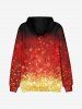 Kids 3D Sparkles Christmas Tree Flocking Lined Front Pocket Pullover Hoodie -  