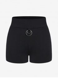 Gothic Rings Modal Mini Shorts -  