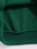 Sweat à Capuche Fourré Paris Brodé en Deux Couleurs en Laine - Vert L