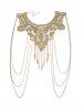Lace Layered Choker Body Chain -  