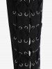 Pantalon Moulant Gothique à Lacets à Œillets - Noir M | US 10