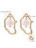 Elegant Irregular Faux Pearl Drop Earrings -  