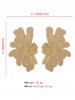 Exaggerated Alloy Flower Stud Earrings -  