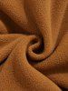 Two Tone Colorblock Half Zip Polar Fleece Hoodie -  