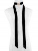 Elegant Wide Velvet Long Wrap Choker Necklace -  