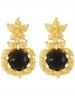 Boucles D'Oreilles Pendantes Vintage Fleur Beauté - d'or 