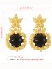 Boucles D'Oreilles Pendantes Vintage Fleur Beauté - d'or 