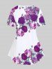 Plus Size Floral T-shirt -  