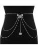Butterfly Decor Waist Chain -  