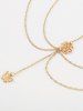 Rose Butterfly Decor Body Chain -  