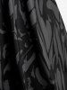 Gothic Harness Crisscross Printed Midi Dress -  