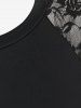 Plus Size Lace Raglan Sleeves Slit A Line Party Dress with Flounce -  