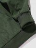 California Letter Embroidered Pullover Corduroy Jacket -  