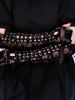 Gothic Long Lace Lace-up Half Finger Gloves -  