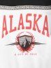 Badge ALASKA Graphic Jacquard Thermal Fleece Lined Hoodie -  